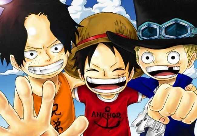 Ảnh One Piece 3 anh em Luffy