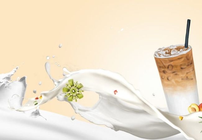 Background chụp trà sữa