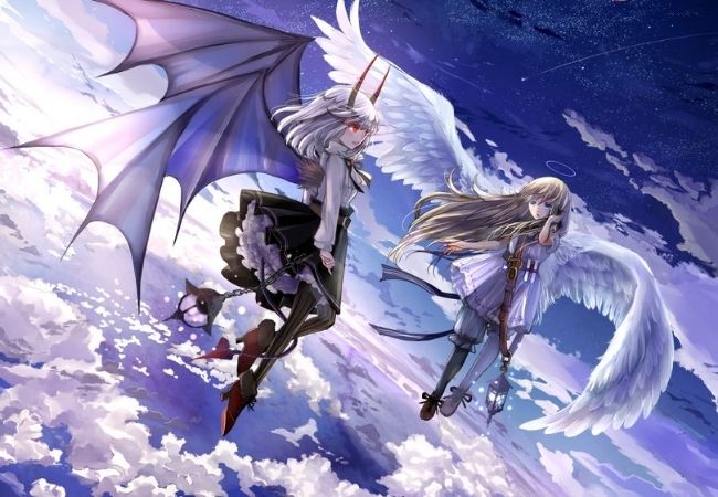 Hình ảnh Anime thiên thần và ác quỷ