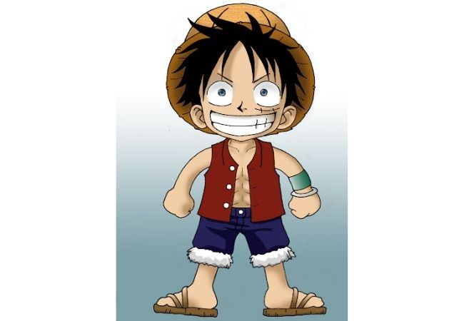 Hình ảnh Luffy lúc nhỏ