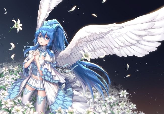 Hình ảnh thiên thần có cánh siêu đẹp Anime