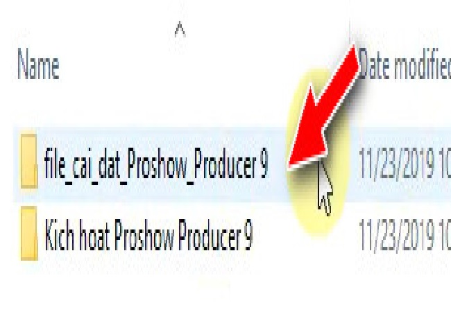 Chọn mở file cài đặt phần mềm Proshow Producer 9.0