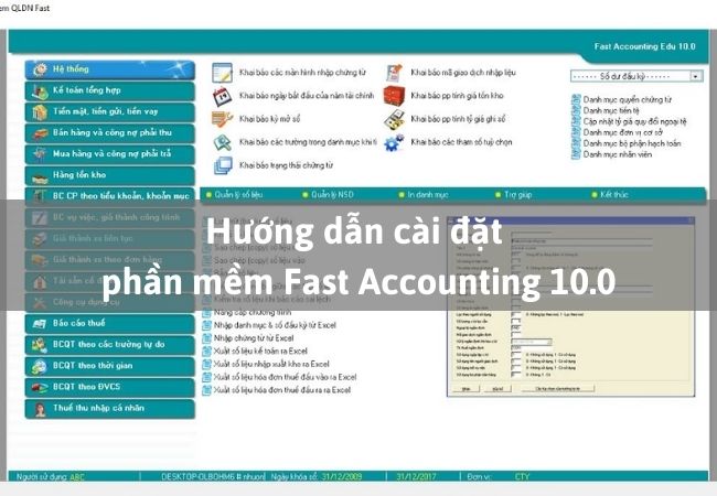 Hướng dẫn cài đặt phần mềm Fast Accounting 10.0