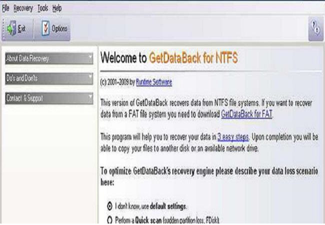 GetDataBack 4.32 là phần mềm khôi phục dữ liệu cực kỳ quan trọng