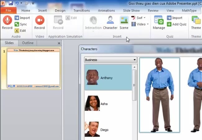 Sử dụng phần mềm Adobe Presenter 10 để thuyết trình