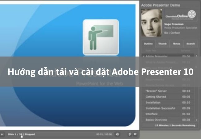 Hướng dẫn tải và cài đặt Adobe Presenter 10