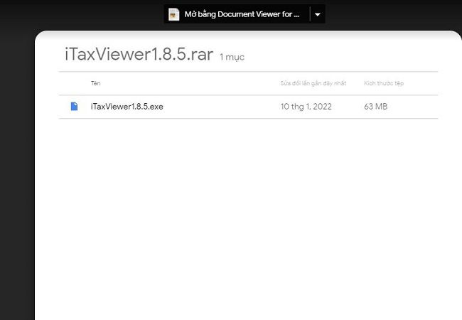 Tải ứng dụng itaxViewer 1.8.5 về máy tính 