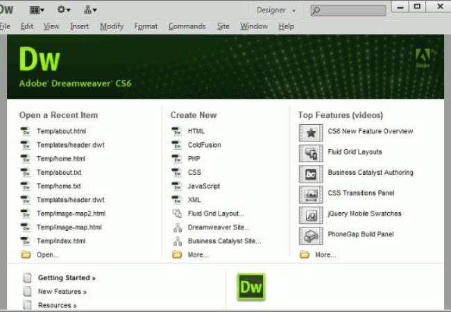 Dreamweaver CS6 có tính năng gì nổi bật?