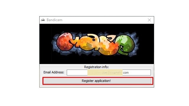 Nhập Email và kích hoạt Register application