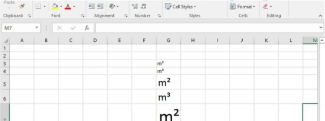 Cách gõ mét vuông trên Excel không quá khó