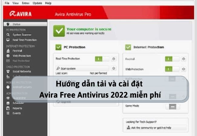 Download Avira Free Antivirus 2023 Full Crack + Có Link Tải Miễn Phí