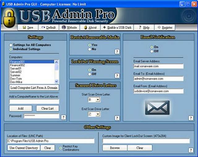 USB Admin Pro giúp ngăn chặn đánh cắp thông tin