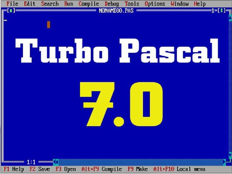 Phần mềm Turbo Pascal 