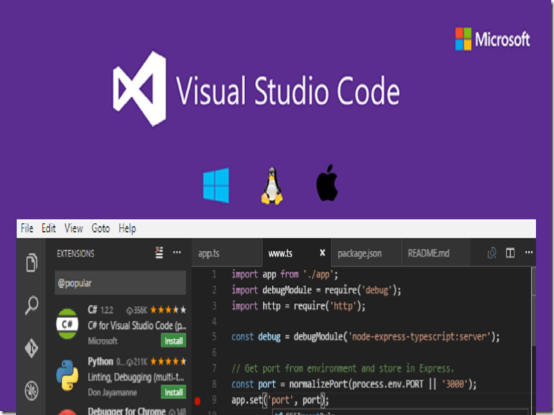 Phần mềm hỗ trợ lập trình đa ngôn ngữ Visual Studio Code
