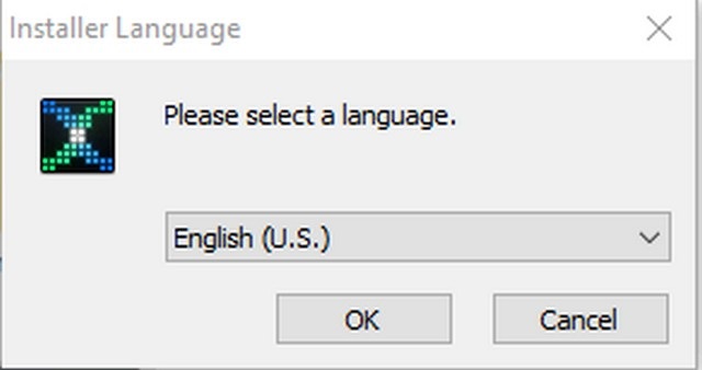 Chọn ngôn ngữ bạn muốn cài đặt