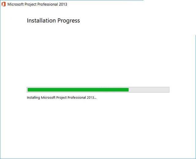 Chờ đợi quá trình install phần mềm