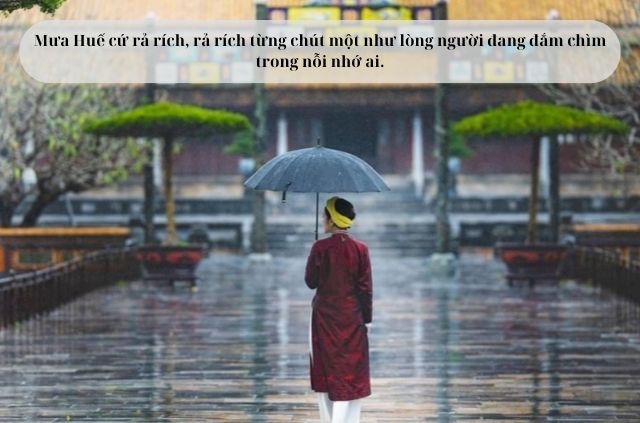 Check in lưu giữ những khoảnh khắc đẹp lãng mạn ở Huế vào ngày mưa