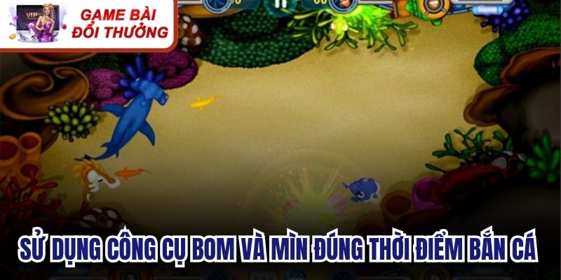 TP Bắn Cá Dễ Dàng - Không Gian Giải Trí Săn Thưởng Lớn Sử dụng công cụ bom và mìn đúng thời điểm bắn cá linh hoạt
